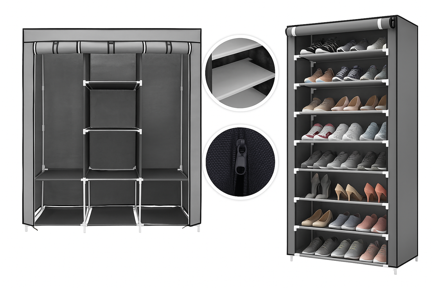 🔥 “Adiós al desorden: Combo 2x1 Armario + Zapatera 9 Niveles solo por $109.999— ¡Stock limitado!”